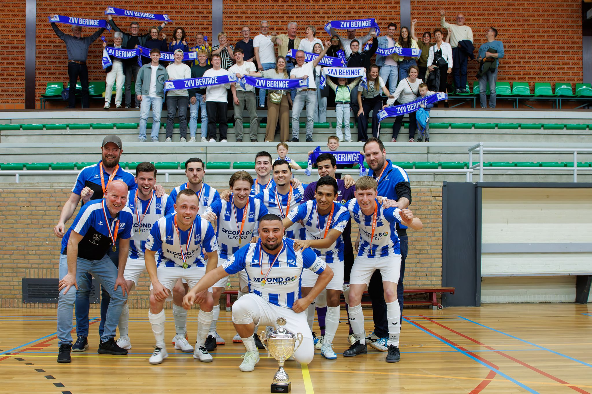 ZVV Beringe kroont ijzersterk seizoen met bekerwinst