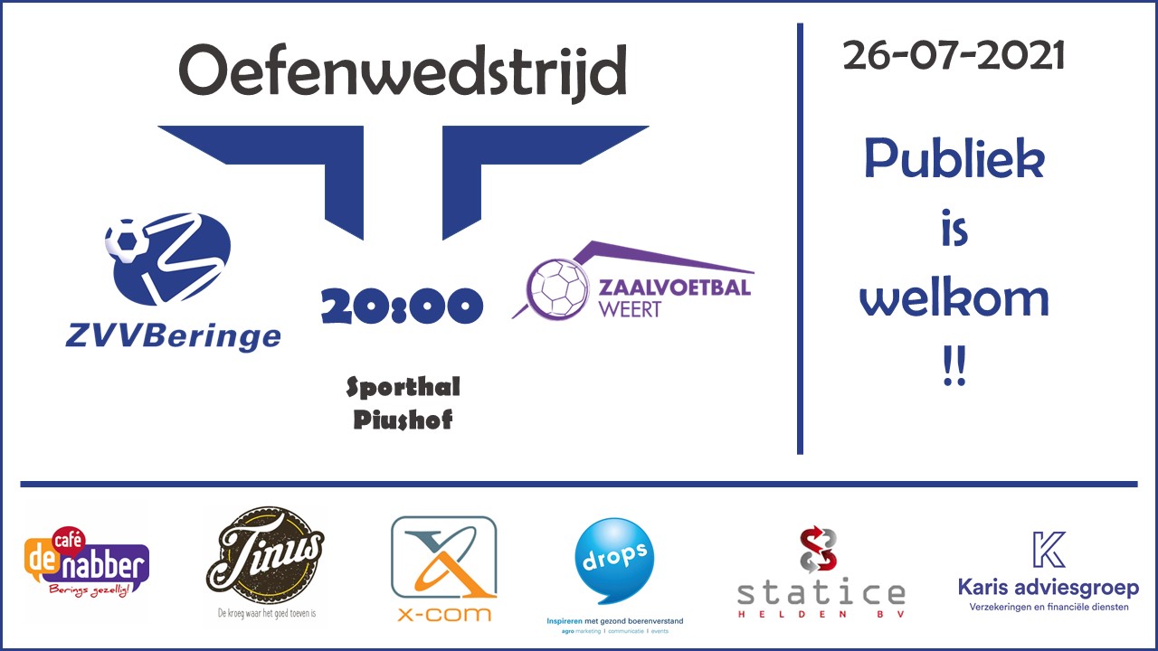 ZVV Beringe 1 ontvangt zv Weert 1